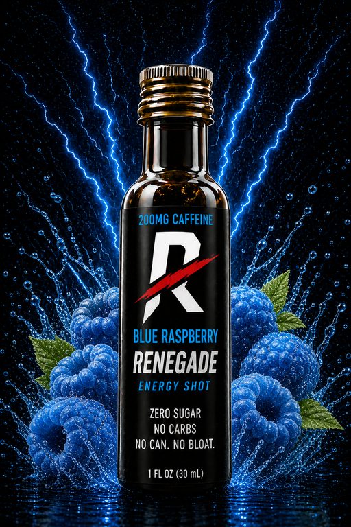 Blue Raspberry Renegade Energy Shot